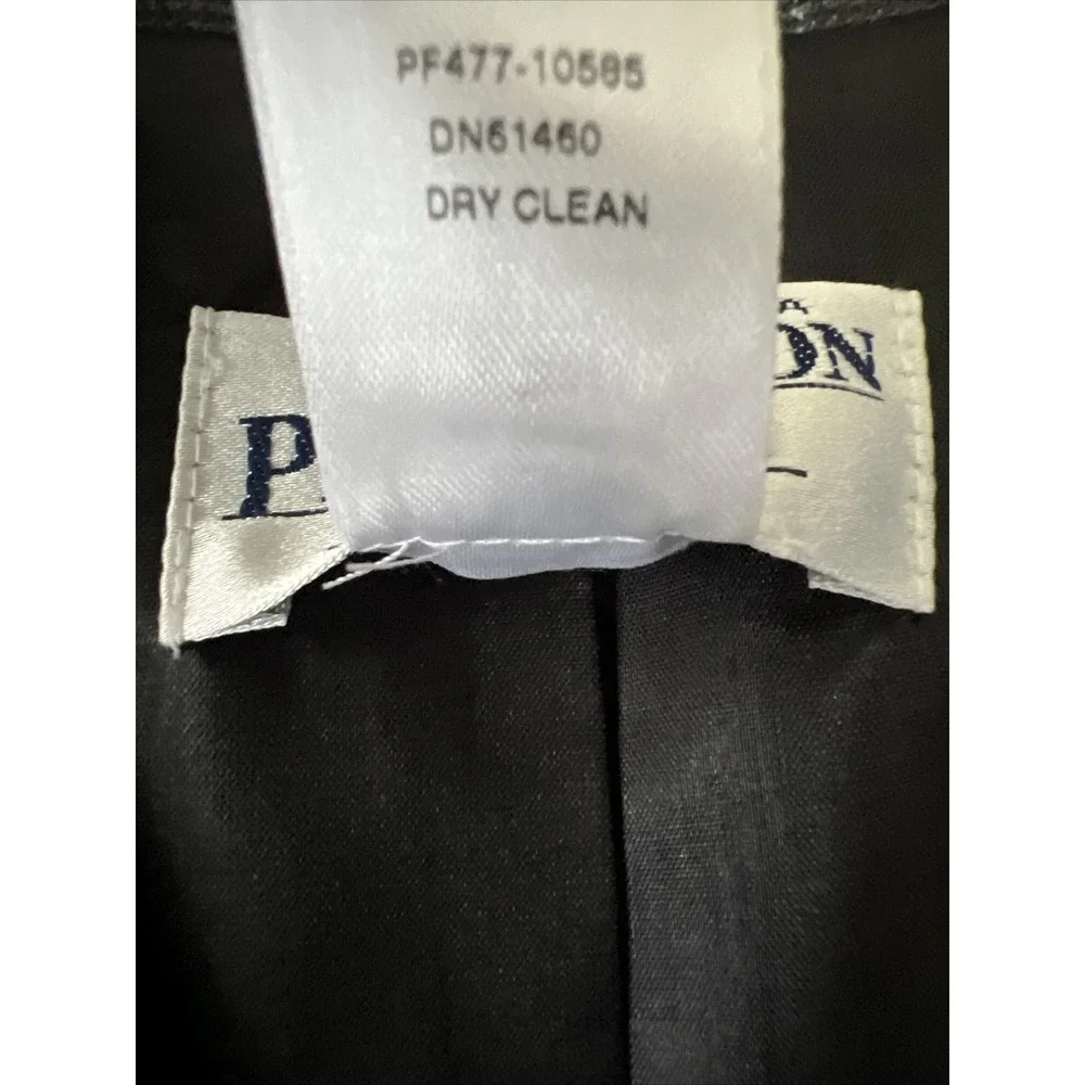 Pendleton Women's Virgin‎ Wool Blazer 6P Gray Blue Glen Plaid Office Classic